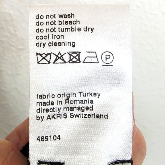 Akris Punto Sashiko Flower Embroidered Lace Tulle Maxi Skirt Black Plus Size 16 - Picture 8 of 16